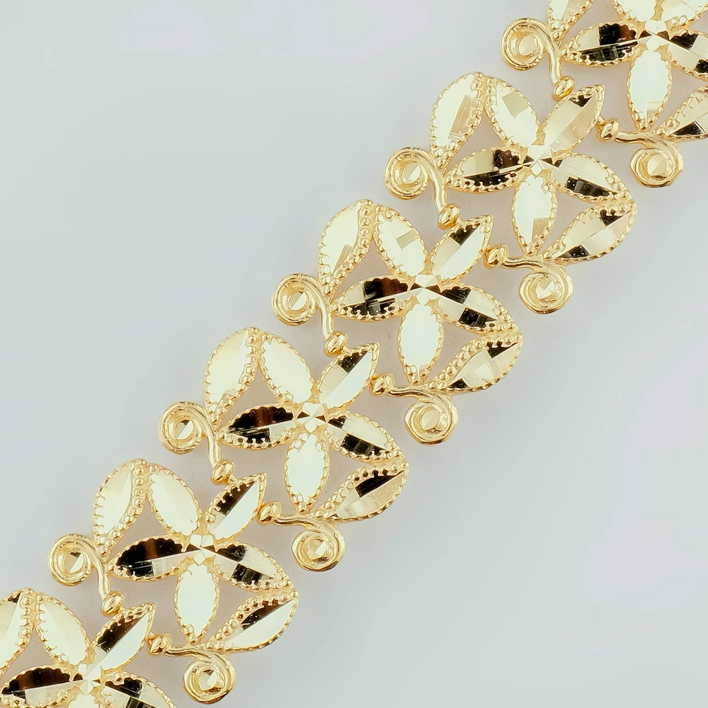 Браслет из желтого золота 585 пробы