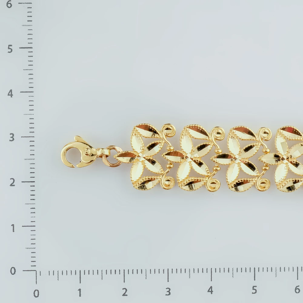 Браслет из желтого золота 585 пробы