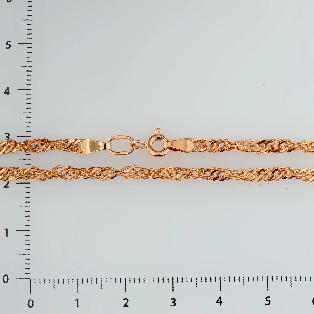 Браслет из красного золота 585 пробы