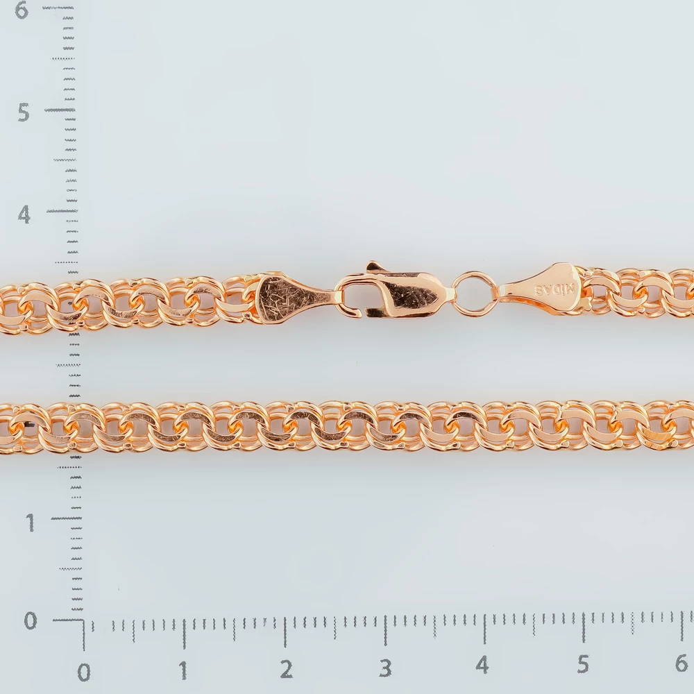 Браслет из красного золота 585 пробы