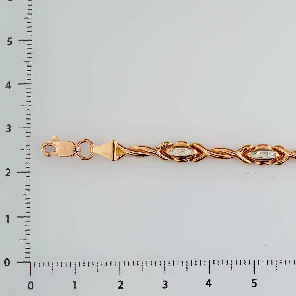 Браслет из красного золота 585 пробы