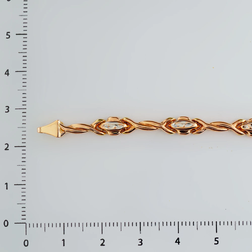 Браслет из красного золота 585 пробы