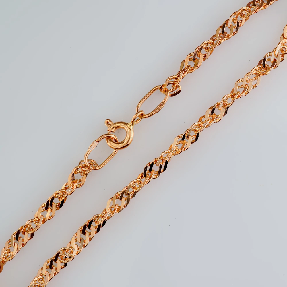 Браслет из красного золота 585 пробы