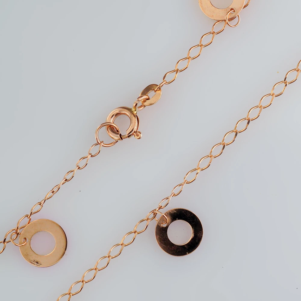 Браслет из красного золота 585 пробы