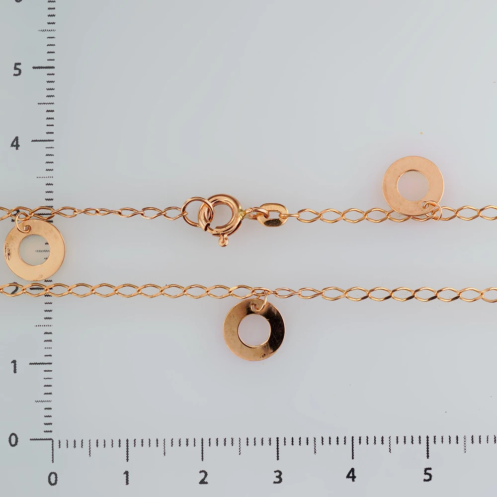 Браслет из красного золота 585 пробы