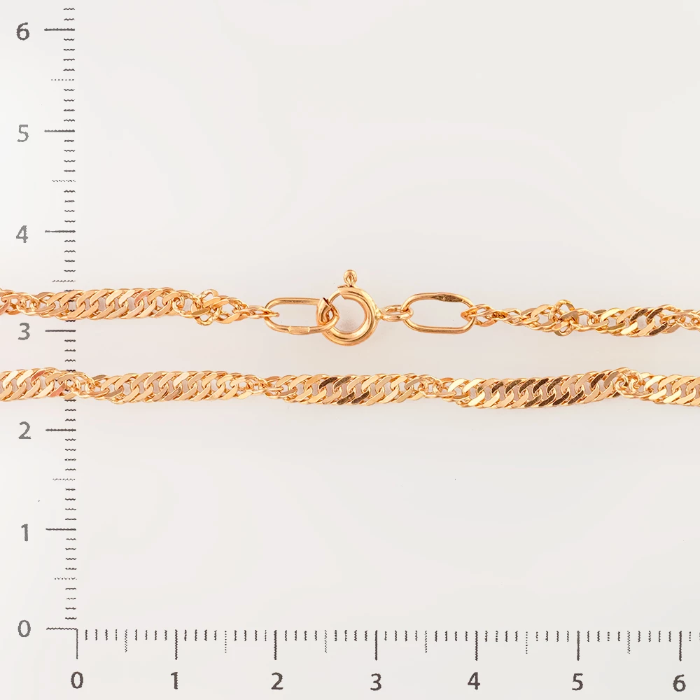 Браслет из красного золота 585 пробы