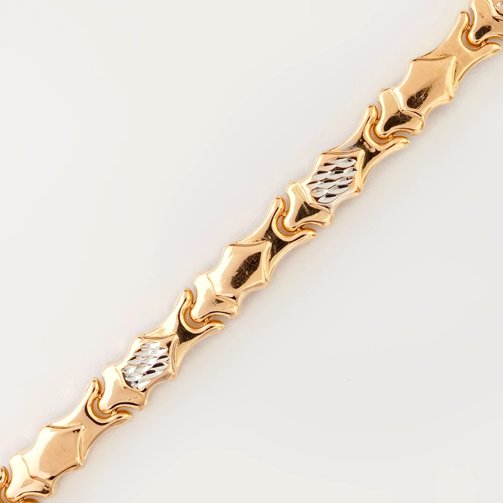 Браслет из красного золота 585 пробы