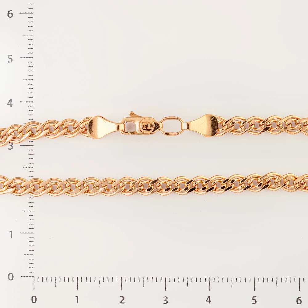 Браслет из красного золота 585 пробы