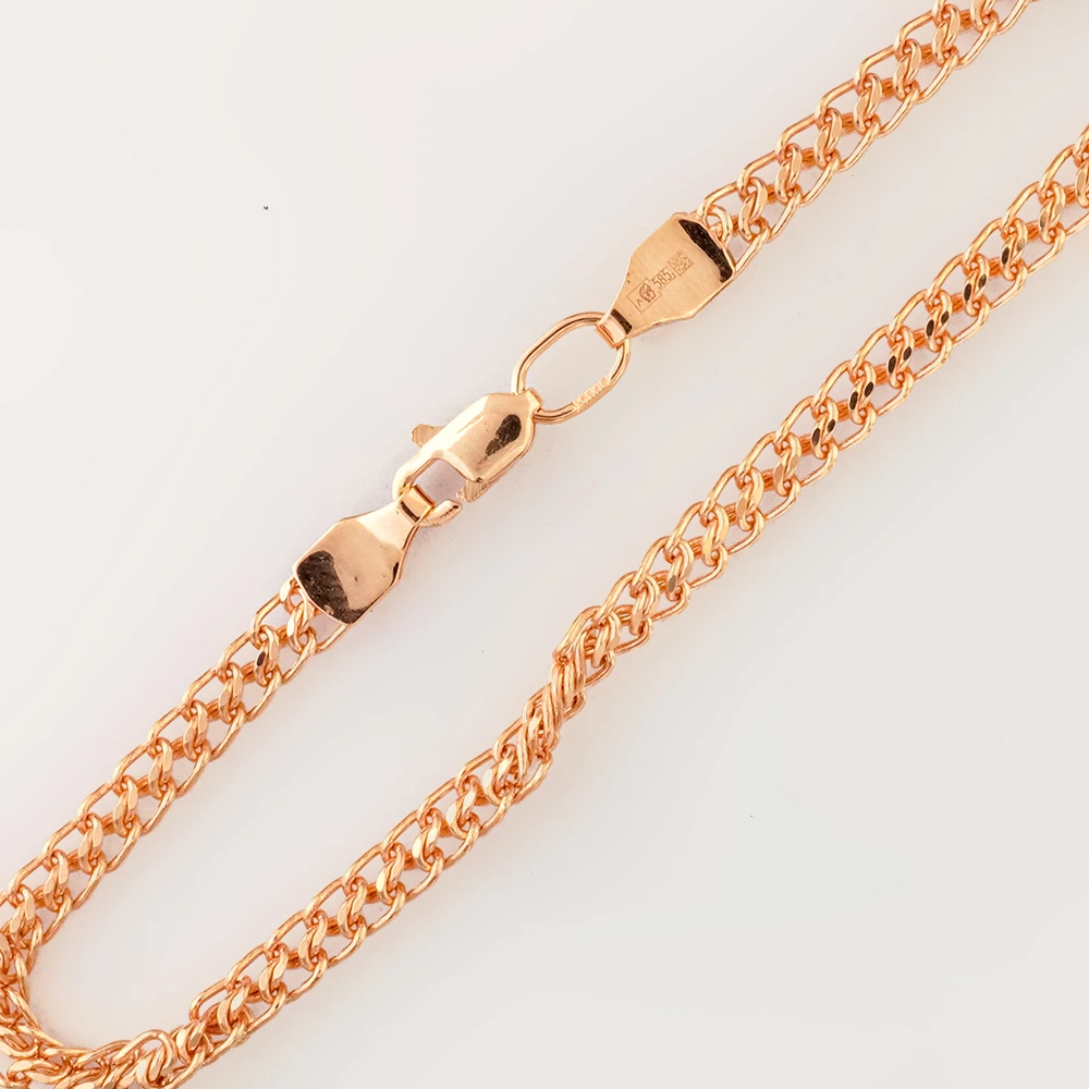 Браслет из красного золота 585 пробы