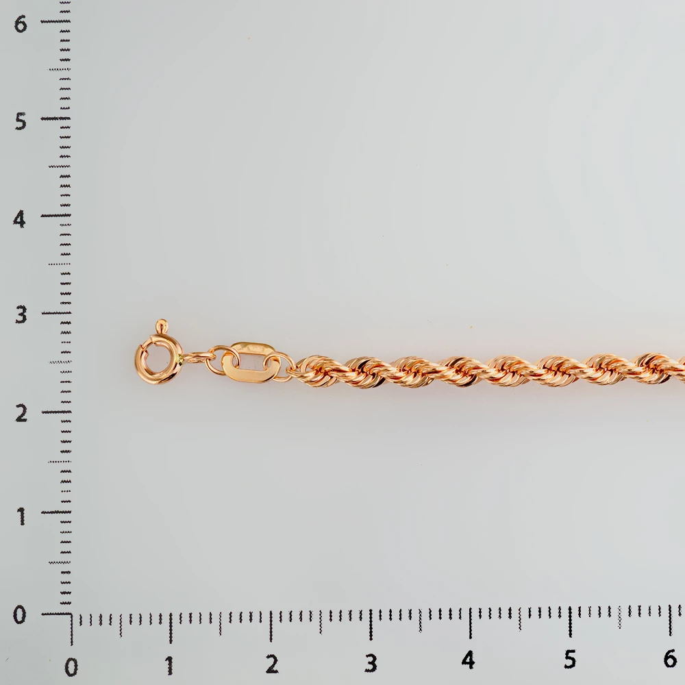 Браслет из красного золота 585 пробы