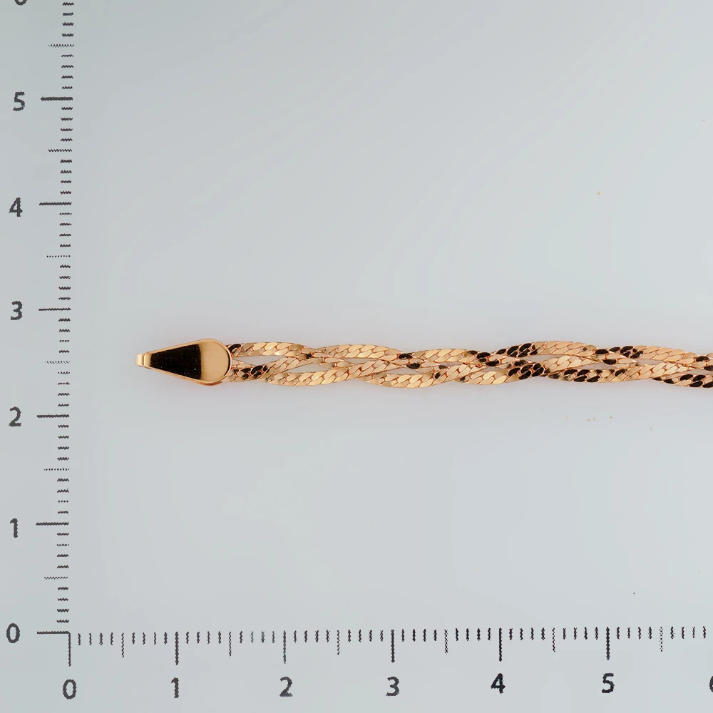 Браслет из красного золота 585 пробы