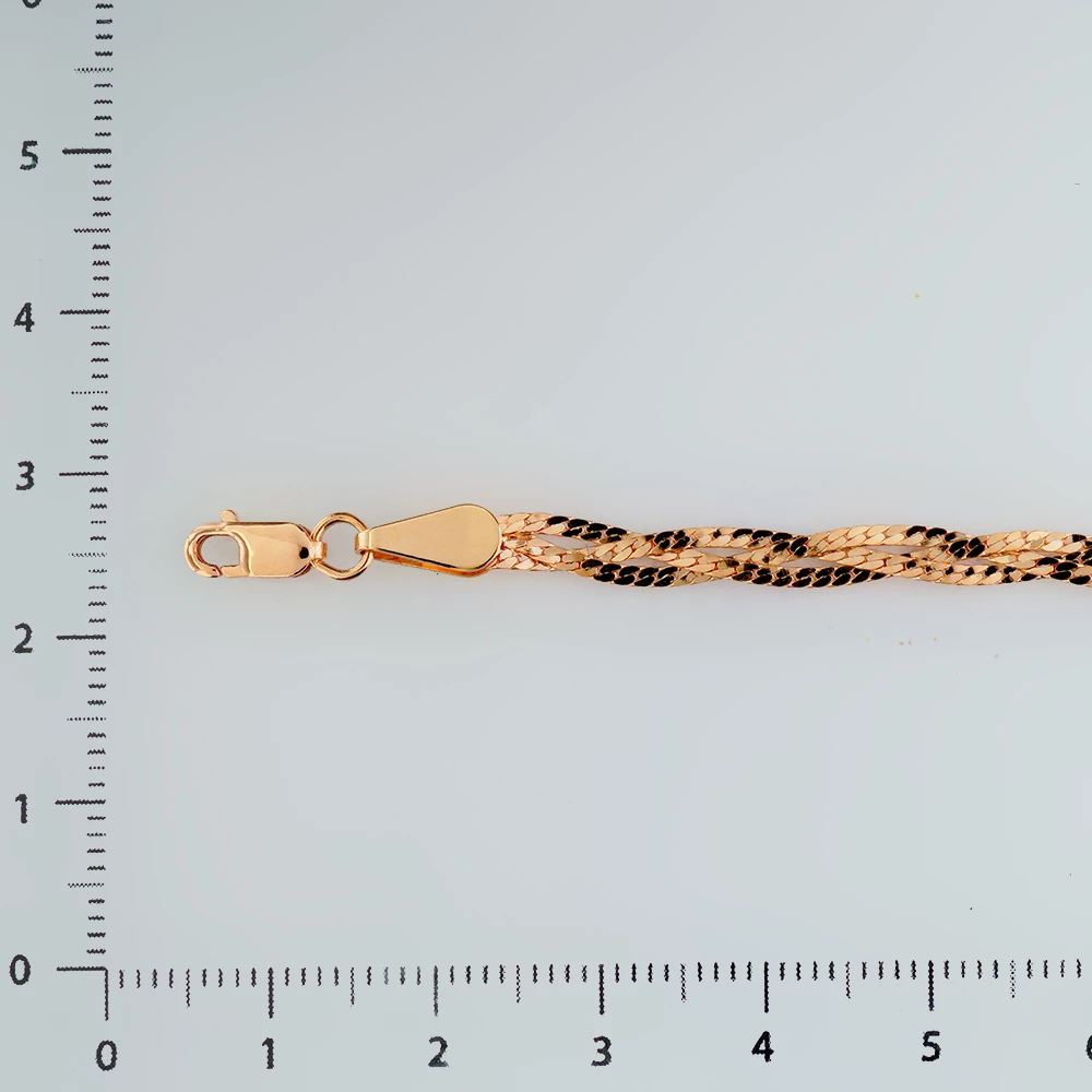 Браслет из красного золота 585 пробы