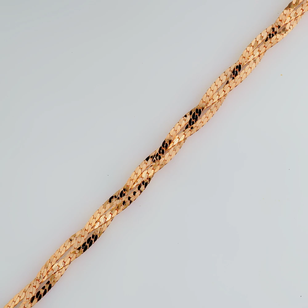 Браслет из красного золота 585 пробы