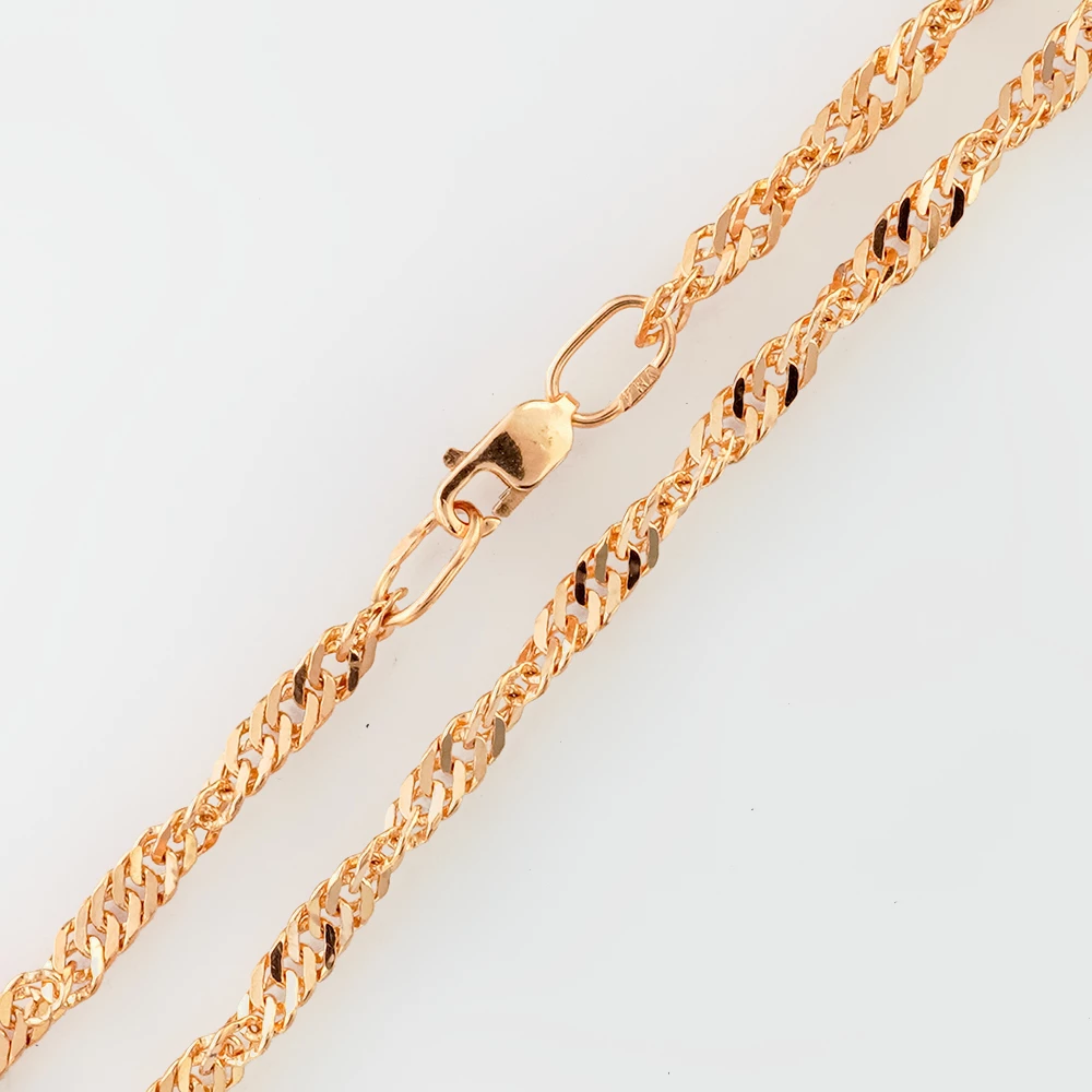 Браслет из красного золота 585 пробы