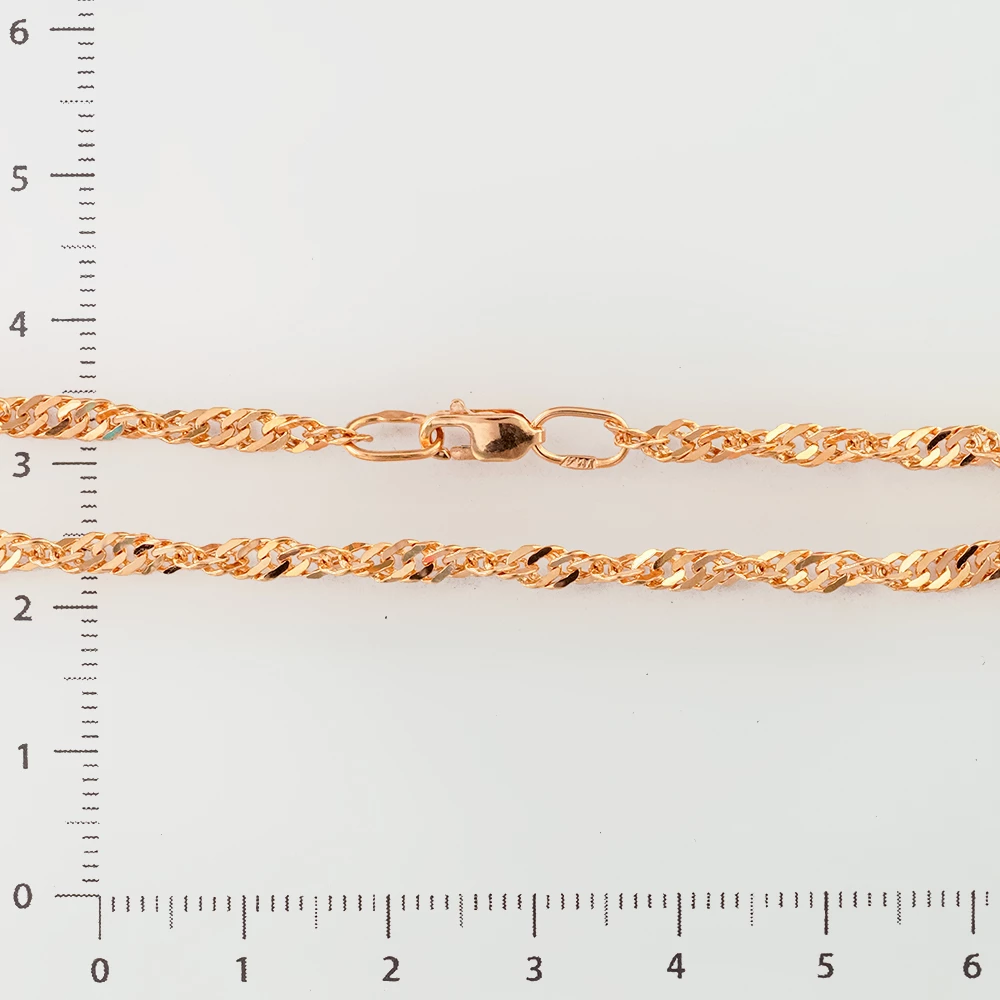 Браслет из красного золота 585 пробы