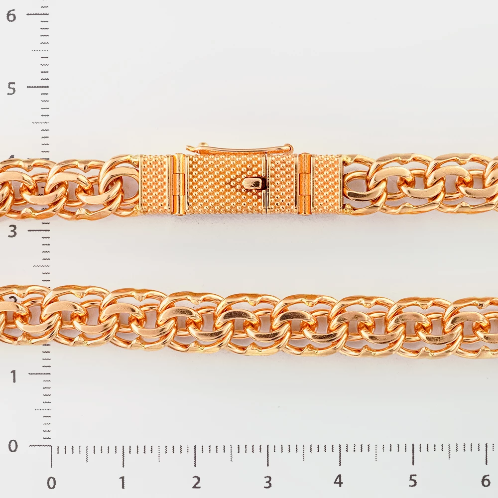 Браслет из красного золота 585 пробы