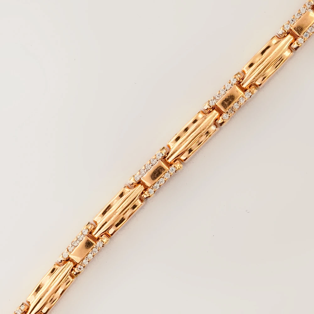 Браслет из красного золота 585 пробы