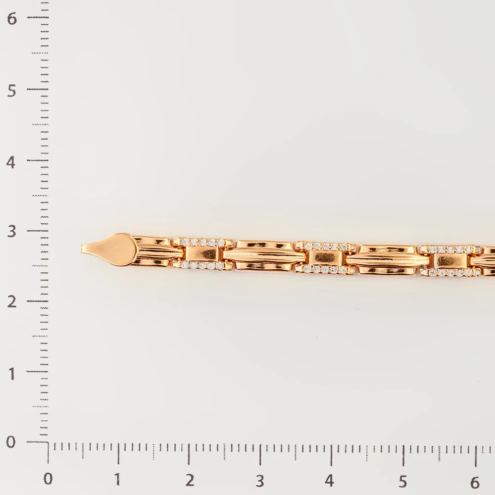 Браслет из красного золота 585 пробы