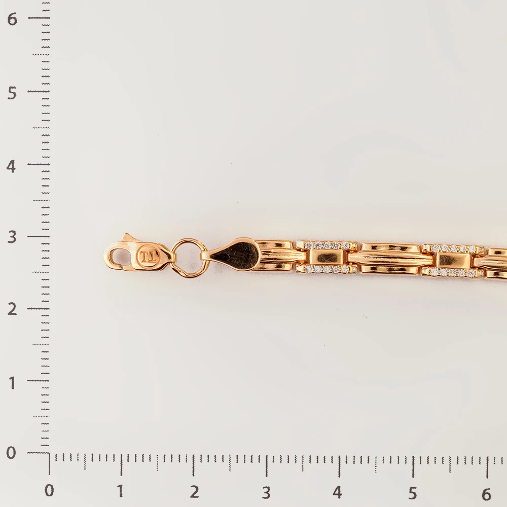 Браслет из красного золота 585 пробы