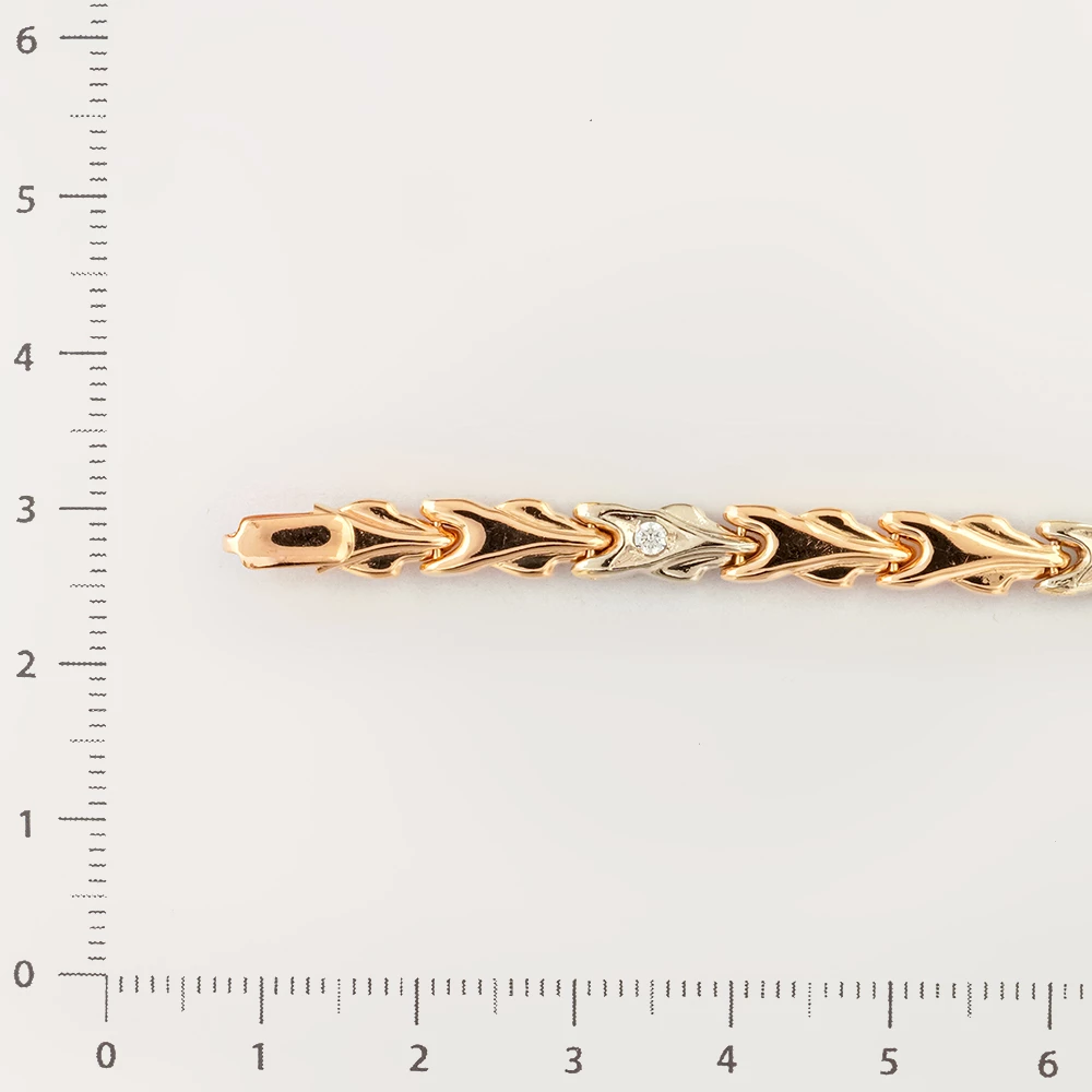 Браслет из красного золота 585 пробы