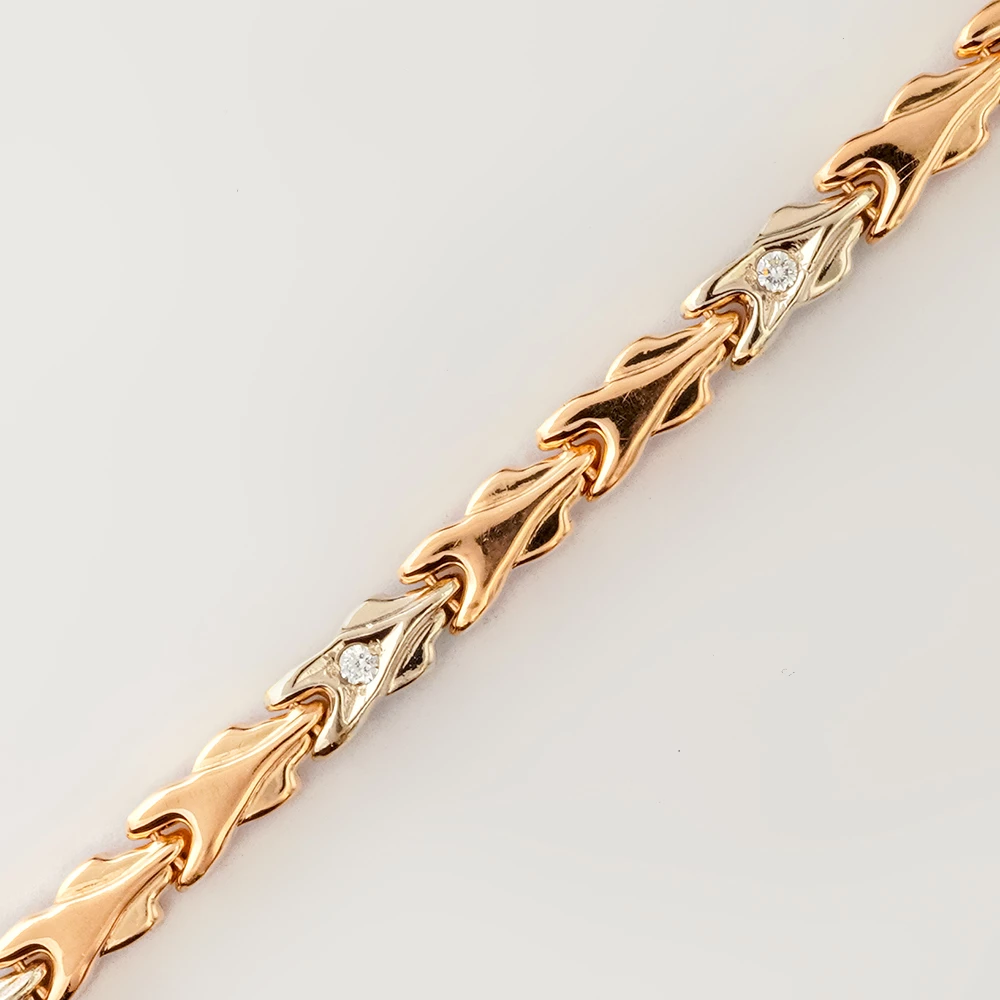 Браслет из красного золота 585 пробы