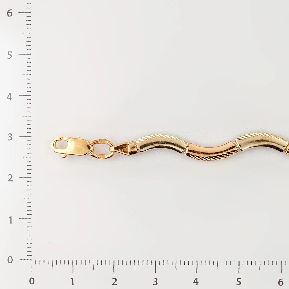 Браслет из красного золота 585 пробы