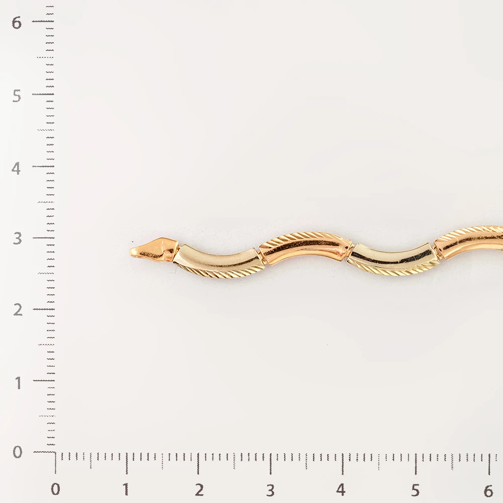 Браслет из красного золота 585 пробы