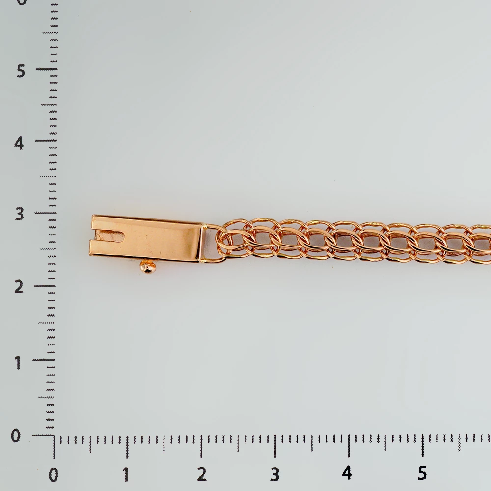 Браслет из красного золота 585 пробы