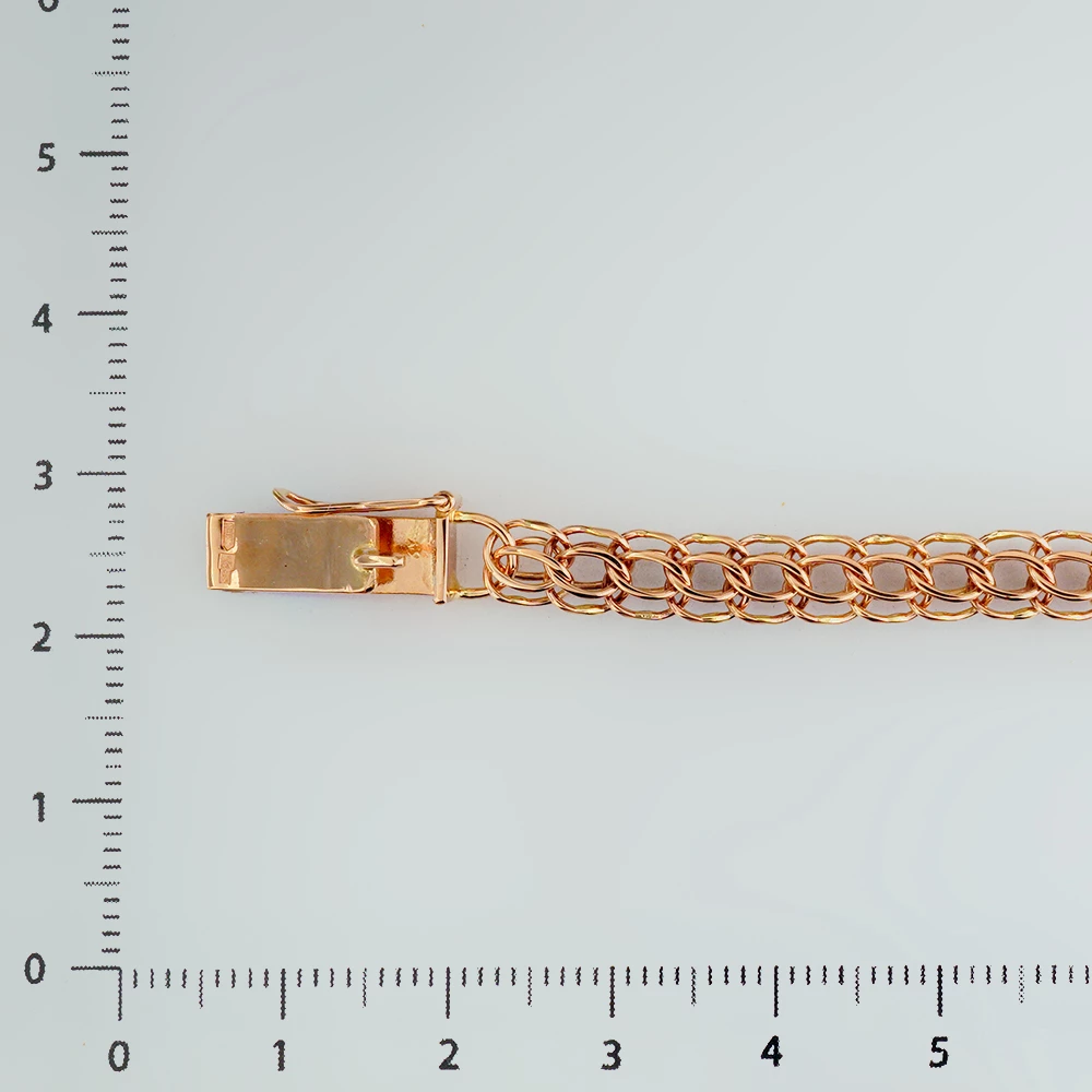 Браслет из красного золота 585 пробы