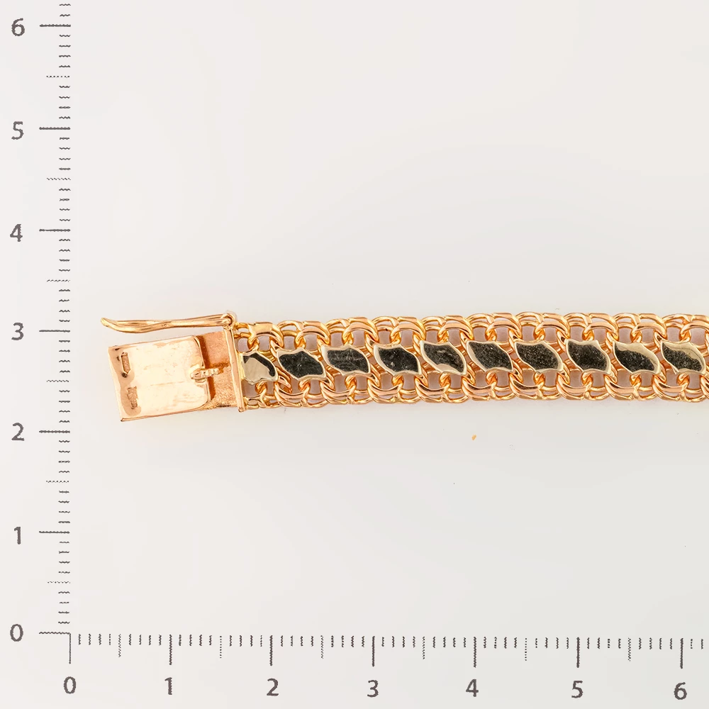 Браслет из красного золота 585 пробы