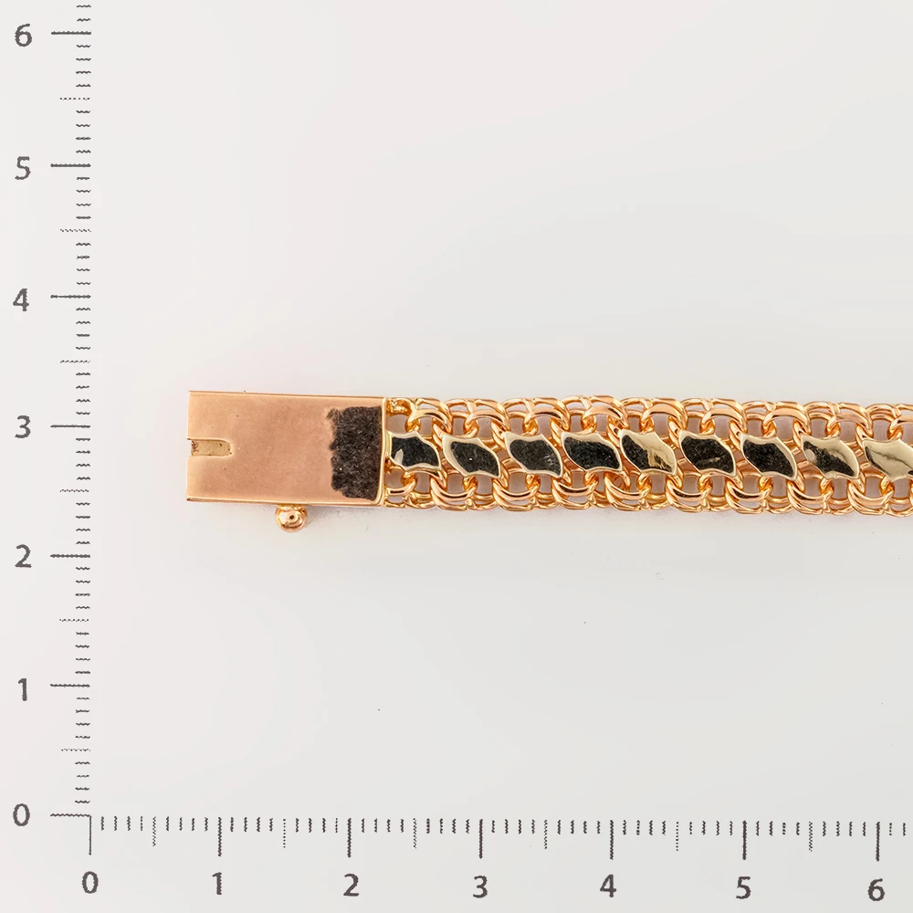 Браслет из красного золота 585 пробы