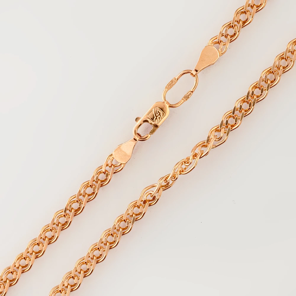 Браслет из красного золота 585 пробы