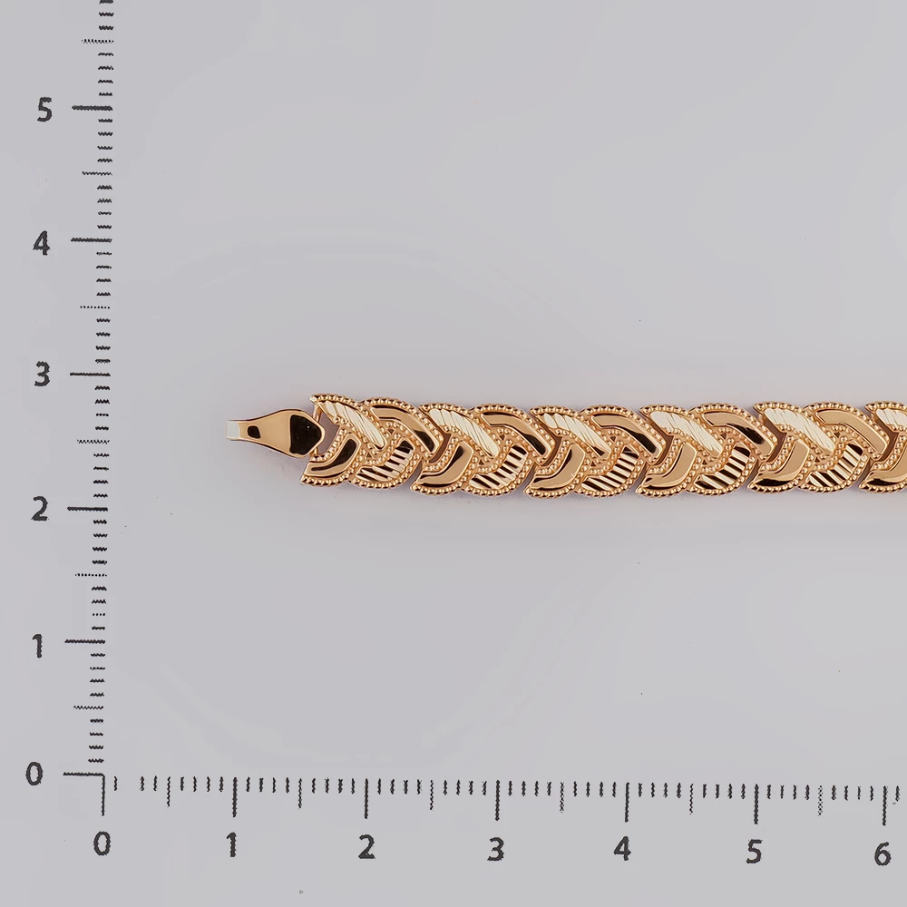 Браслет из красного золота 585 пробы