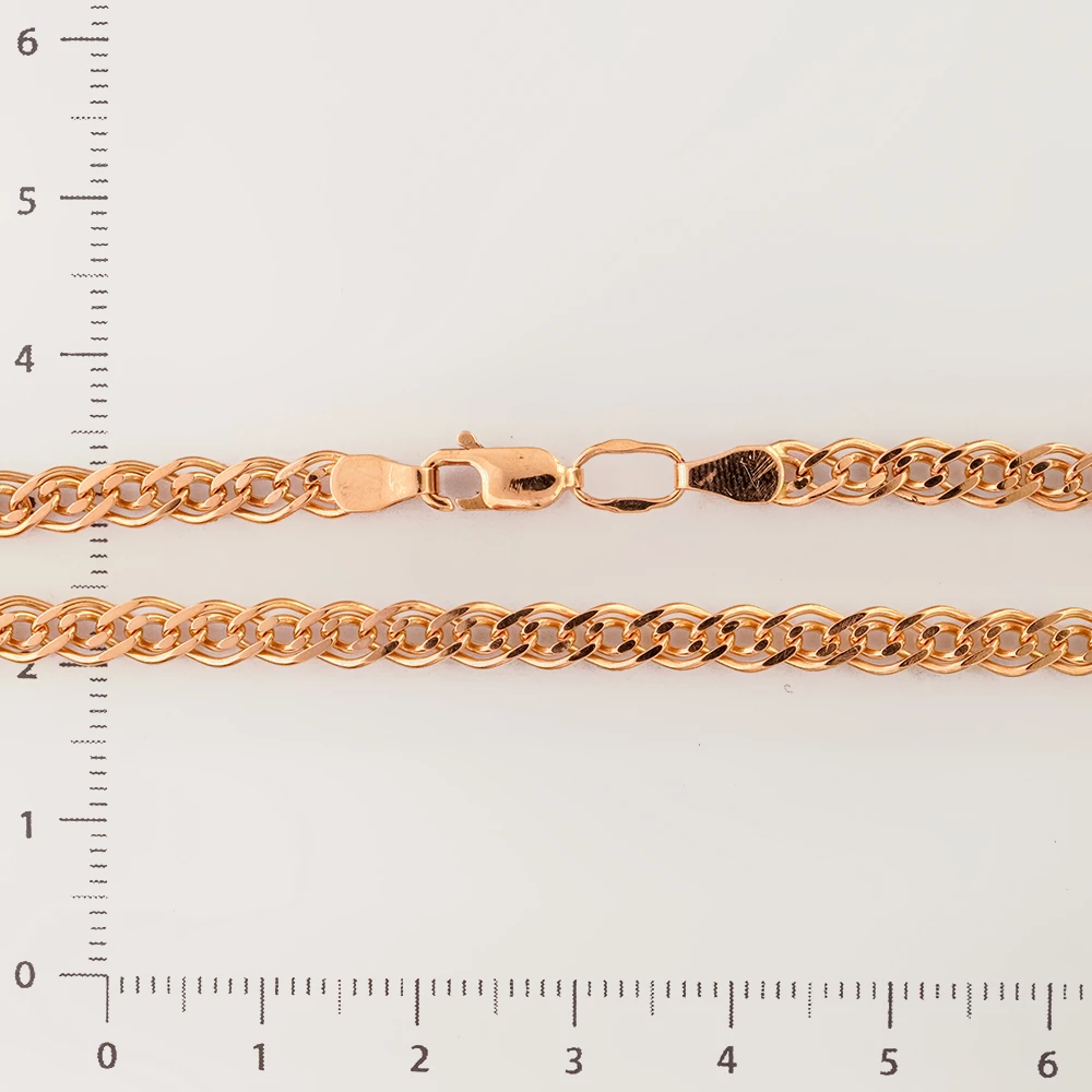 Браслет из красного золота 585 пробы