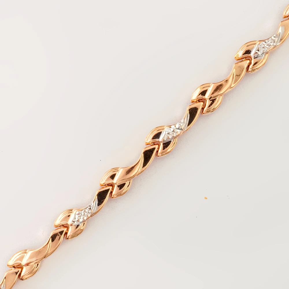 Браслет из красного золота 585 пробы