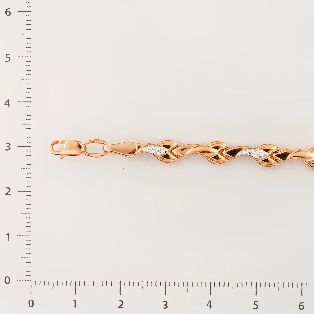 Браслет из красного золота 585 пробы