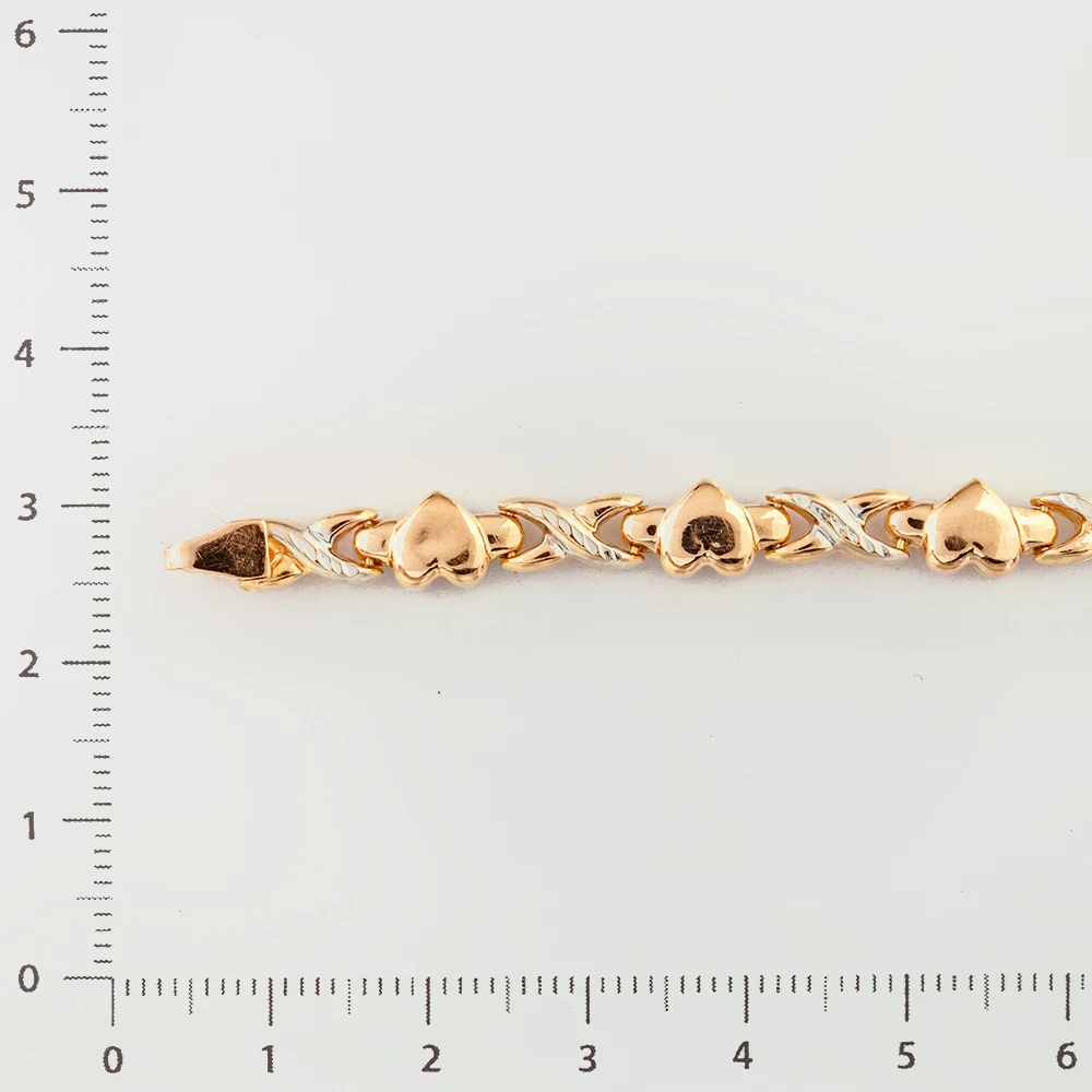 Браслет из красного золота 585 пробы