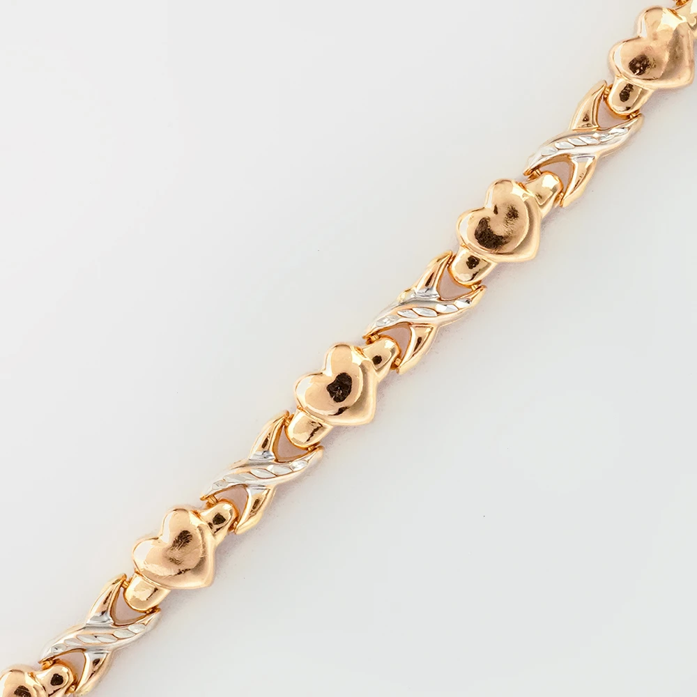 Браслет из красного золота 585 пробы