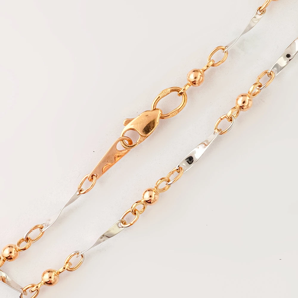 Браслет из красного золота 585 пробы