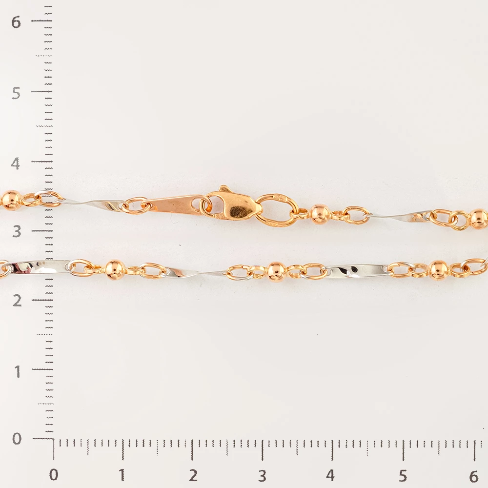 Браслет из красного золота 585 пробы