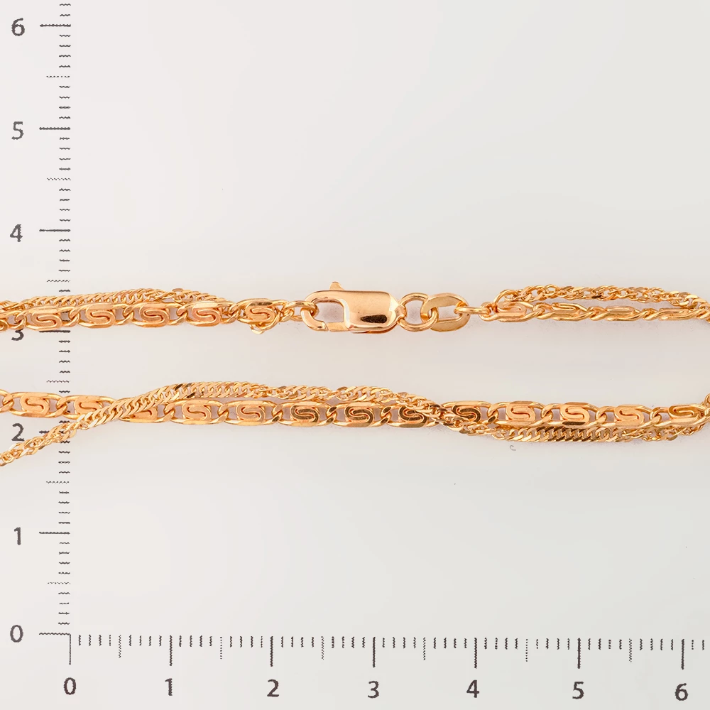 Браслет из красного золота 585 пробы