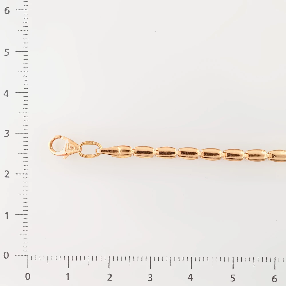 Браслет из красного золота 585 пробы