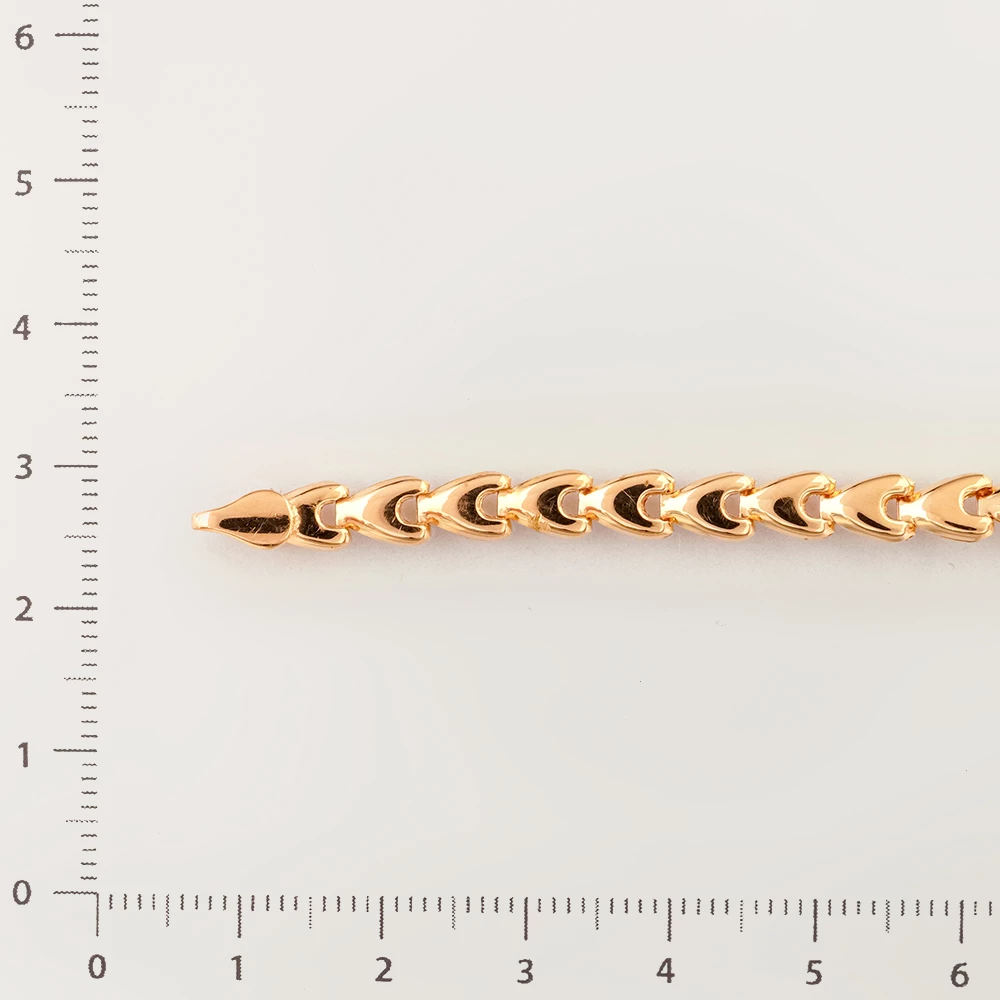 Браслет из красного золота 585 пробы