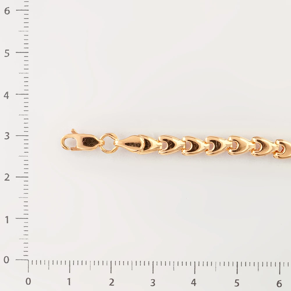 Браслет из красного золота 585 пробы