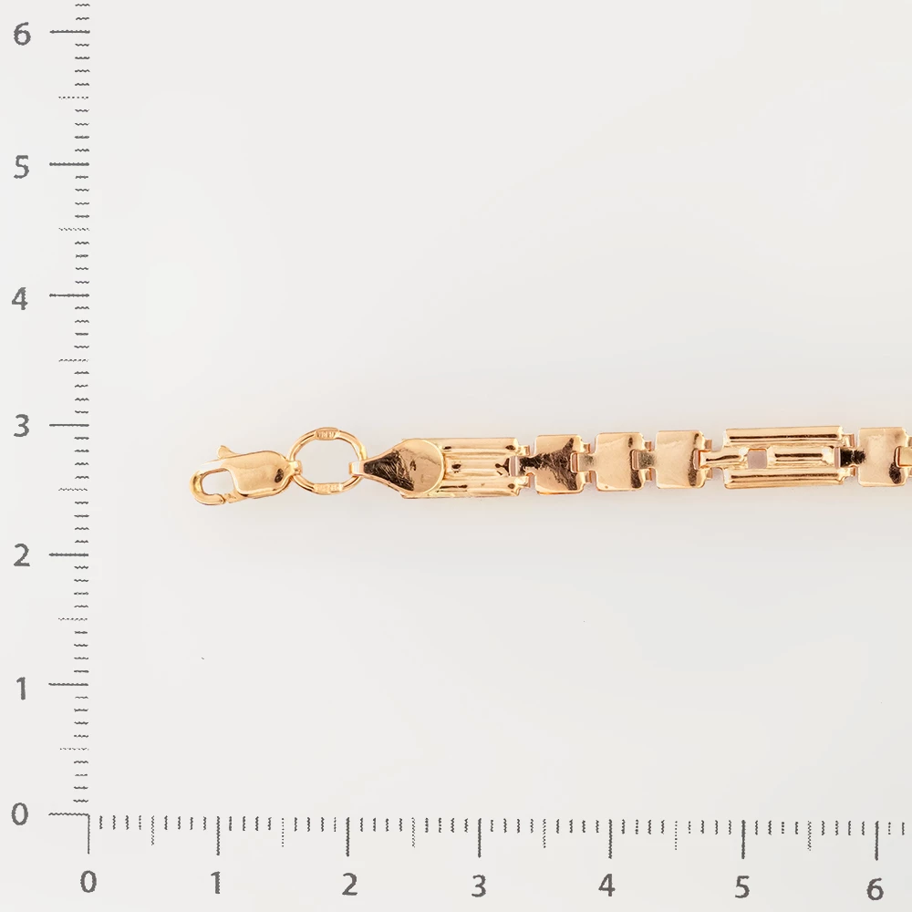 Браслет из красного золота 585 пробы