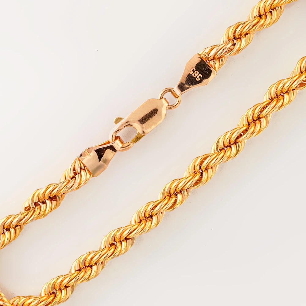 Браслет из красного золота 585 пробы