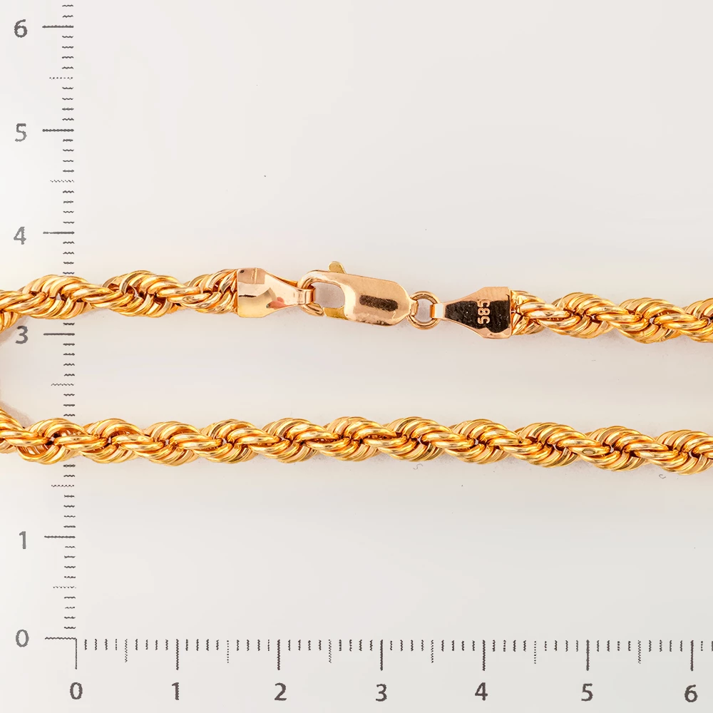 Браслет из красного золота 585 пробы