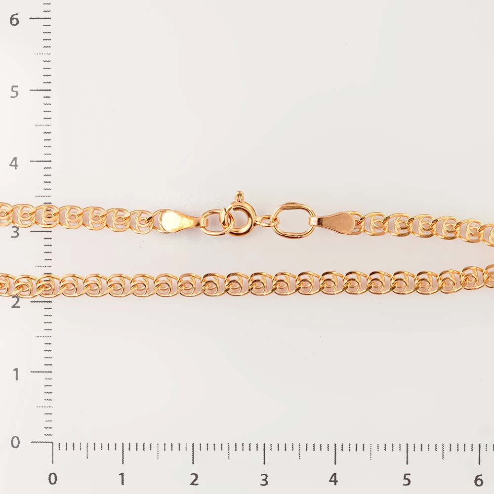 Браслет из красного золота 585 пробы