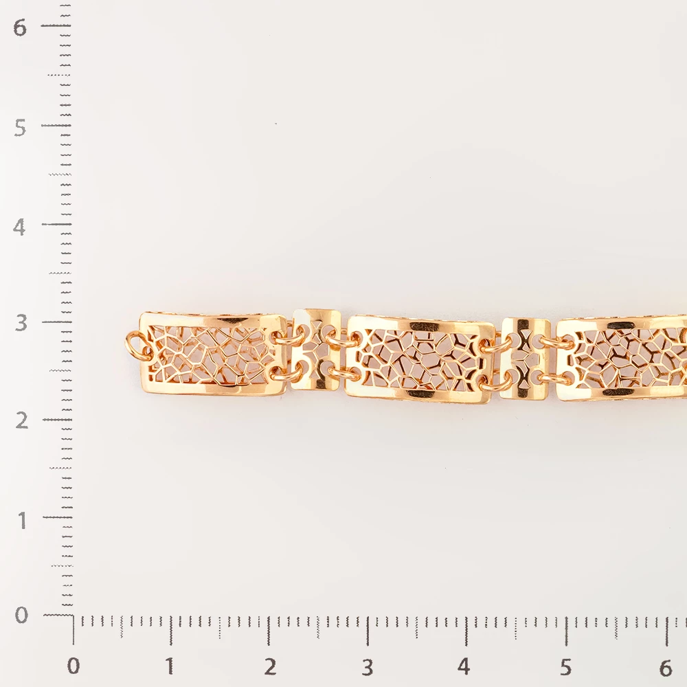 Браслет из красного золота 585 пробы