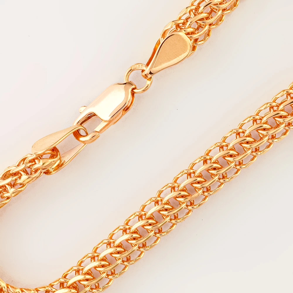 Браслет из красного золота 585 пробы